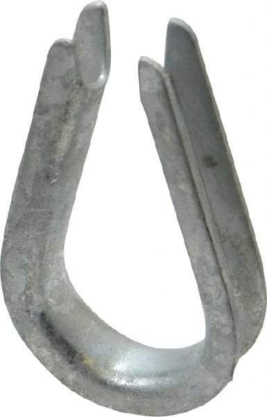 Value Collection - 3/16" Wire Rope Thimble Clip - Steel, Galvanized - A1 Tooling