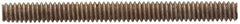 Value Collection - #10-32 1-1/2" OAL Fully Threaded Stud - Brass, Plain Finish - A1 Tooling