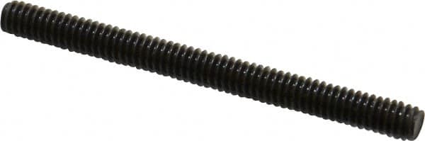 Value Collection - 1/4-20 3" OAL Fully Threaded Stud - Carbon Steel, Plain Finish - A1 Tooling