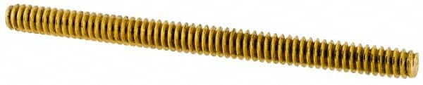 Value Collection - #4-40 1-1/2" OAL Fully Threaded Stud - Brass, Plain Finish - A1 Tooling