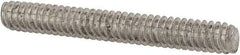 Value Collection - #10-24 1-1/2" OAL Fully Threaded Stud - Stainless Steel, Plain Finish - A1 Tooling