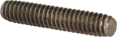 Value Collection - 1/4-20 1-1/4" OAL Fully Threaded Stud - Stainless Steel, Plain Finish - A1 Tooling