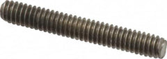 Value Collection - 1/4-20 1-3/4" OAL Fully Threaded Stud - Stainless Steel, Plain Finish - A1 Tooling