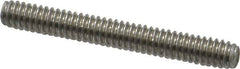 Value Collection - 1/4-20 2" OAL Fully Threaded Stud - Stainless Steel, Plain Finish - A1 Tooling