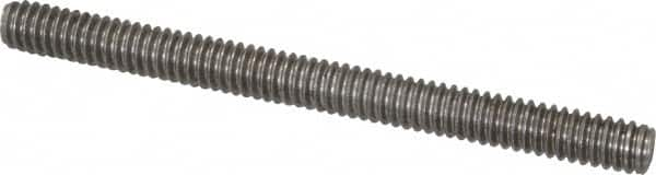 Value Collection - 1/4-20 3" OAL Fully Threaded Stud - Stainless Steel, Plain Finish - A1 Tooling