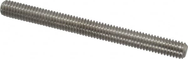 Value Collection - 3/8-16 4" OAL Fully Threaded Stud - Stainless Steel, Plain Finish - A1 Tooling