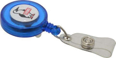 Chums - 36 Inch Long, Retractable ID Holder Strap - Blue, Clip On - A1 Tooling