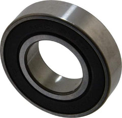 SKF - 1" Bore Diam, 2" OD, Double Seal Deep Groove Radial Ball Bearing - 1/2" Wide, 1 Row, Round Bore, 1,350 Lb Static Capacity, 2,270 Lb Dynamic Capacity - A1 Tooling