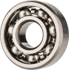 SKF - 3/16" Bore Diam, 1/2" OD, Open Deep Groove Radial Ball Bearing - 5/32" Wide, 1 Row, Round Bore, 110 Lb Static Capacity, 215 Lb Dynamic Capacity - A1 Tooling