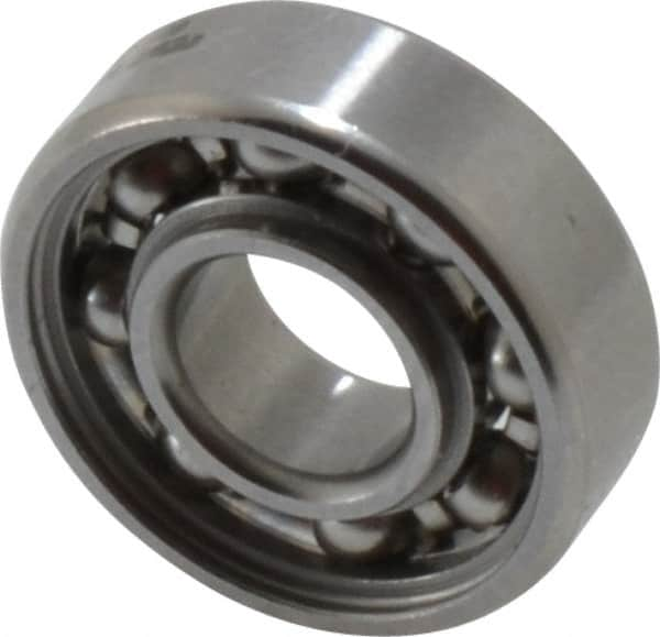 SKF - 1/4" Bore Diam, 5/8" OD, Open Deep Groove Radial Ball Bearing - 0.196" Wide, 1 Row, Round Bore, 139 Lb Static Capacity, 332 Lb Dynamic Capacity - A1 Tooling