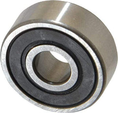 SKF - 1/4" Bore Diam, 3/4" OD, Double Seal Deep Groove Radial Ball Bearing - 9/32" Wide, 1 Row, Round Bore, 261 Lb Static Capacity, 632 Lb Dynamic Capacity - A1 Tooling