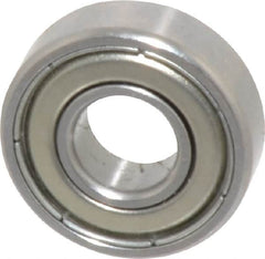 SKF - 1/4" Bore Diam, 5/8" OD, Double Shield Deep Groove Radial Ball Bearing - 0.196" Wide, 1 Row, Round Bore, 139 Lb Static Capacity, 332 Lb Dynamic Capacity - A1 Tooling