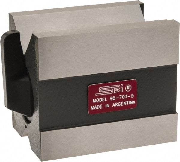 SPI - 0.19 to 1-3/4" Capacity, 90° Angle, Hardened Steel V-Block - 2-3/4" Long x 2" Wide x 2-3/8" High, Sold as Individual - A1 Tooling