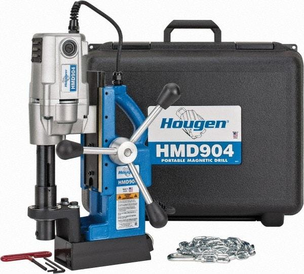 Hougen - 3/4" Chuck, 2" Travel, Portable Magnetic Drill Press - 450 RPM, 9 Amps, 1035 Watts, 115 Volts - A1 Tooling