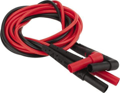 Fluke - Red/Black Electrical Test Equipment Leads - Use with Test Probes - A1 Tooling