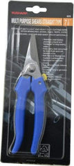 Value Collection - 3" LOC, 7-1/2" OAL Light Duty Shears - Ambidextrous, Plastic Straight Handle, For General Purpose Use - A1 Tooling