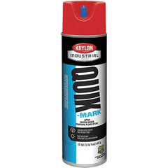 Krylon - 20 fl oz Red Marking Paint - 50 to 60 Sq Ft Coverage, Water-Based Formula - A1 Tooling