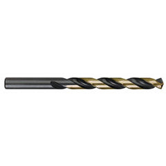 Titan USA - Jobber Length Drill Bits; Drill Bit Size (Letter): E ; Drill Bit Size (Inch): 1/4 ; Drill Bit Size (Decimal Inch): 0.2500 ; Drill Point Angle: 135 ; Drill Bit Material: High Speed Steel ; Drill Bit Finish/Coating: Uncoated - Exact Industrial Supply