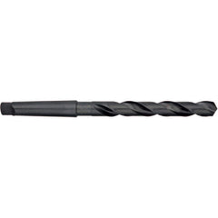 Titan USA - Taper Shank Drill Bits; Drill Bit Size (Inch): 3/4 ; Drill Bit Size (Decimal Inch): 0.7500 ; Drill Point Angle: 118 ; Shank Taper Designation: 2MT ; Drill Bit Material: High Speed Steel ; Drill Bit Finish/Coating: Black Oxide - Exact Industrial Supply