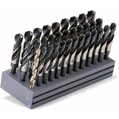 Titan USA - Drill Bit Sets; System of Measurement: Inch ; Drill Bit Material: High Speed Steel ; Drill Bit Set Type: Reduced Shank Drill Bits ; Minimum Drill Bit Size (Decimal Inch): .5000 ; Minimum Drill Bit Size (Inch): 1/2 ; Maximum Drill Bit Size (De - Exact Industrial Supply