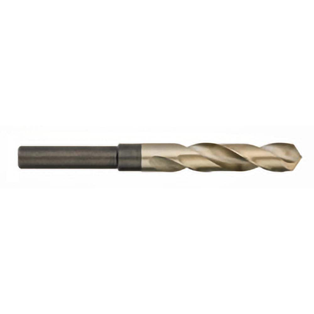 Titan USA - 15/16" 135° 1/2" Shank Uncoated Cobalt Silver & Deming Reduced Shank Drill Bit - Exact Industrial Supply