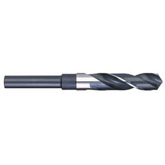 Titan USA - 49/64" 118° 1/2" Shank Uncoated High Speed Steel Silver & Deming Reduced Shank Drill Bit - Exact Industrial Supply