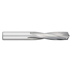 Titan USA - Screw Machine Length Drill Bits; Drill Bit Size (Decimal Inch): 0.3320 ; Drill Bit Size (Letter): Q ; Drill Point Angle: 135 ; Drill Bit Material: Solid Carbide ; Drill Bit Finish/Coating: Uncoated ; Flute Type: Spiral - Exact Industrial Supply