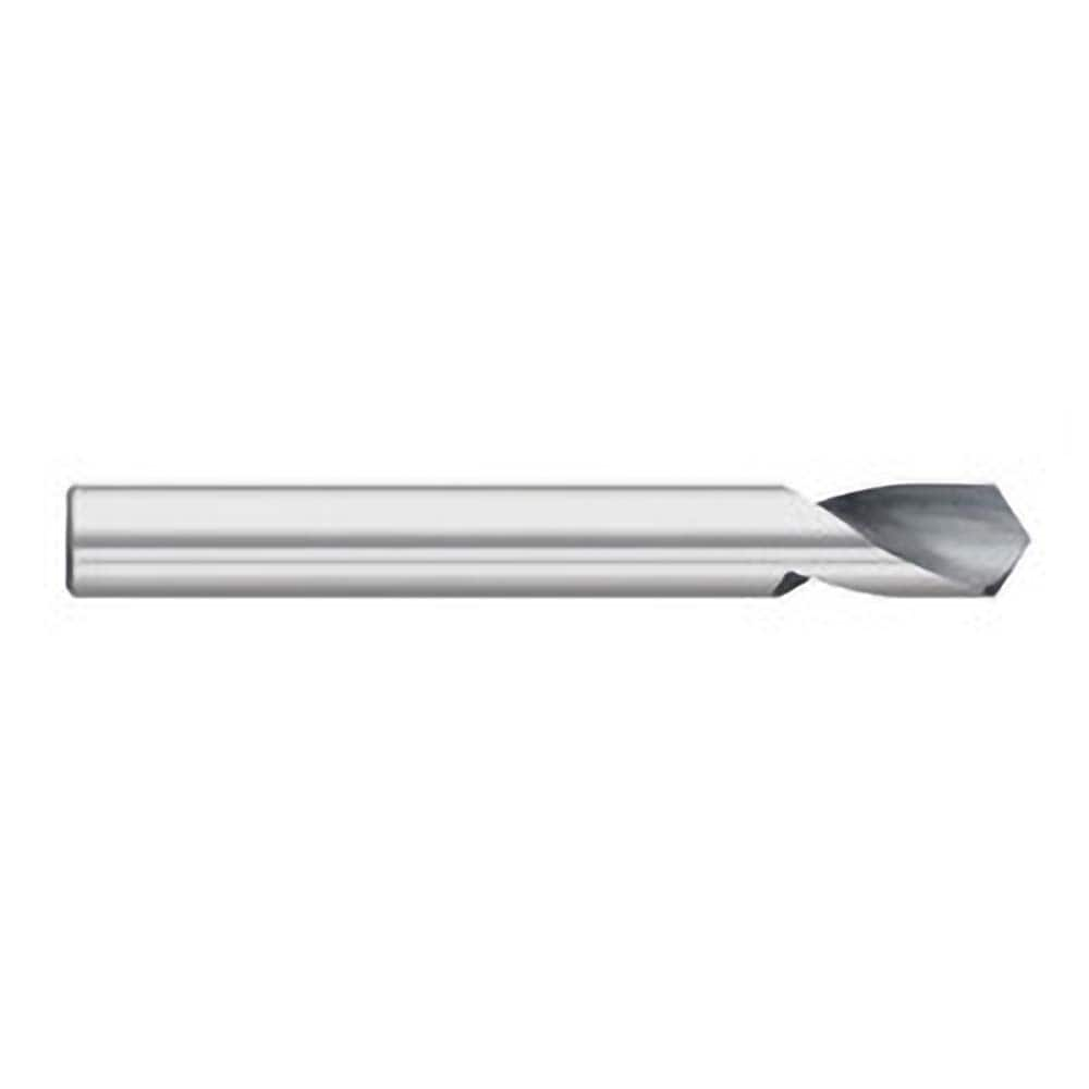 Titan USA - Spotting Drills; Body Diameter (Inch): 1/8 ; Body Diameter (Decimal Inch): 1/8 ; Drill Point Angle: 120 ; Spotting Drill Material: Solid Carbide ; Spotting Drill Finish/Coating: Uncoated ; Overall Length (Inch): 2 - Exact Industrial Supply