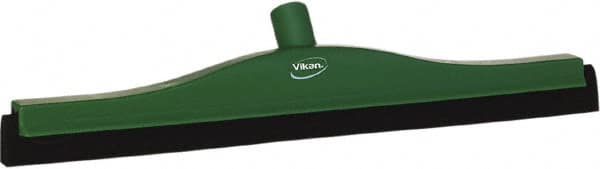 Vikan - 20" Foam Rubber Blade Bench Squeegee - Double Edge, Green, Plastic Holder - A1 Tooling