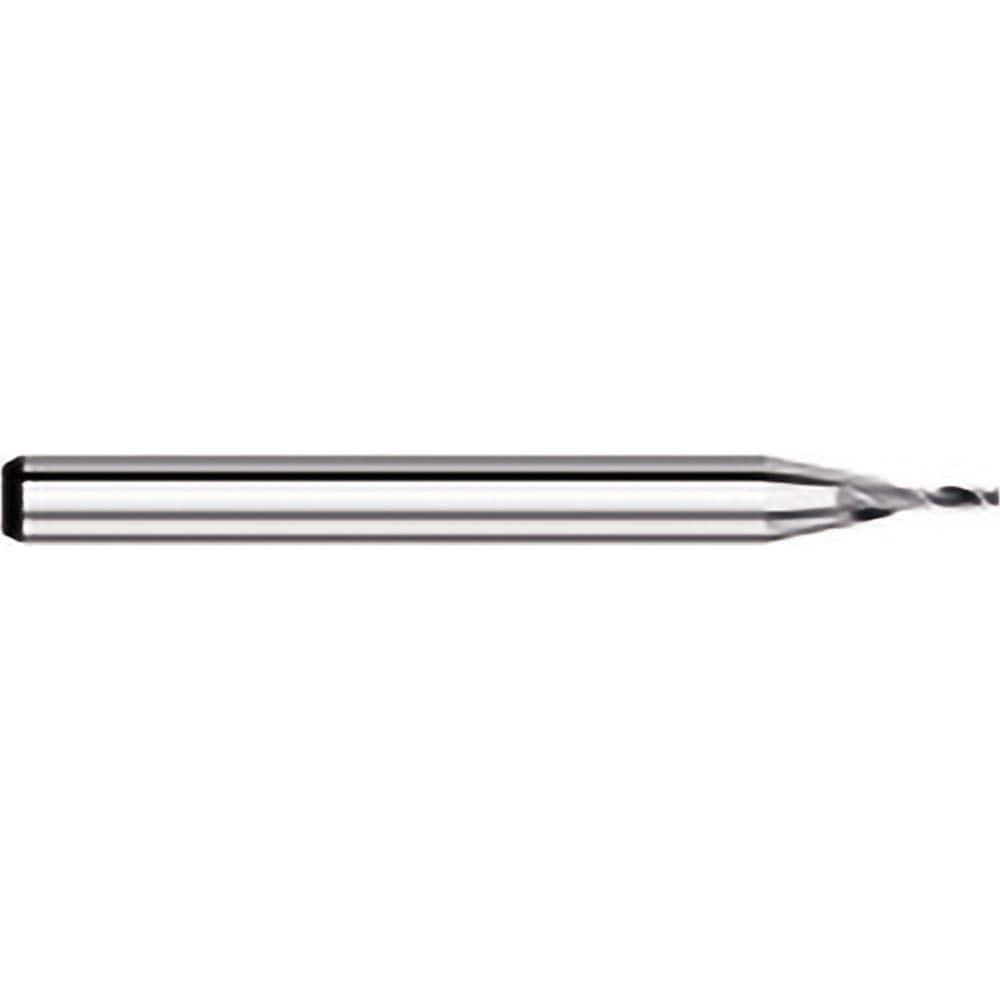 Titan USA - Square End Mills; Mill Diameter (Decimal Inch): 0.0440 ; Number of Flutes: 2 ; Length of Cut (Decimal Inch): 0.1320 ; Material: Solid Carbide ; Finish/Coating: Uncoated ; Shank Diameter (Inch): 1/8 - Exact Industrial Supply