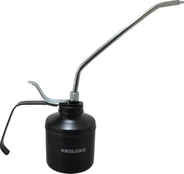 PRO-LUBE - 500 mL Capcity, 9" Long Rigid Spout, Lever-Type Oiler - Steel Pump, Steel Body, Powder Coated - A1 Tooling