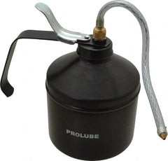 PRO-LUBE - 1,000 mL Capcity, 9" Long Flexible Spout, Lever-Type Oiler - Steel Pump, Steel Body, Powder Coated - A1 Tooling