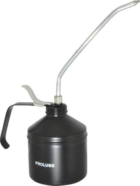 PRO-LUBE - 1,000 mL Capcity, 9" Long Rigid Spout, Lever-Type Oiler - Steel Pump, Steel Body, Powder Coated - A1 Tooling