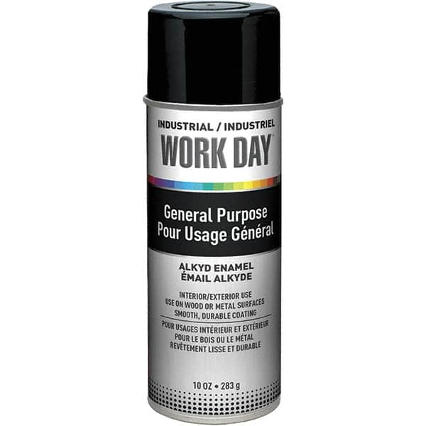 Krylon - Black, Gloss, Enamel Spray Paint - 9 to 13 Sq Ft per Can, 10 oz Container, Use on Ceramics, Glass, Metal, Plaster, Wood - A1 Tooling