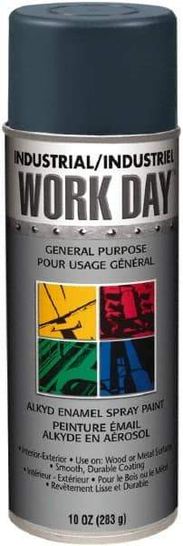 Krylon - Gray, Gloss, Enamel Spray Paint - 9 to 13 Sq Ft per Can, 10 oz Container, Use on Ceramics, Glass, Metal, Plaster, Wood - A1 Tooling