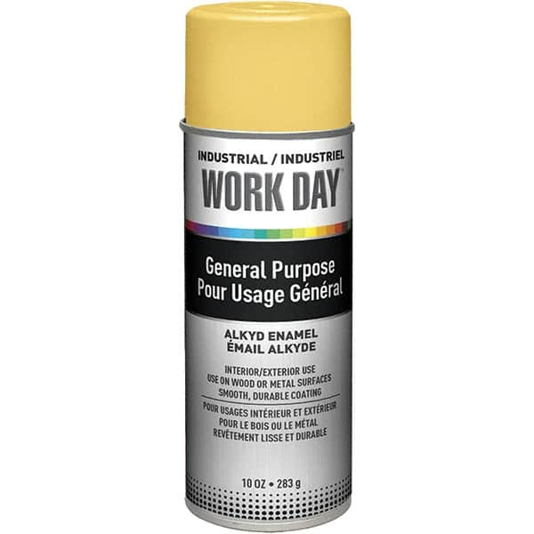 Krylon - Yellow, Gloss, Enamel Spray Paint - 9 to 13 Sq Ft per Can, 10 oz Container, Use on Ceramics, Glass, Metal, Plaster, Wood - A1 Tooling