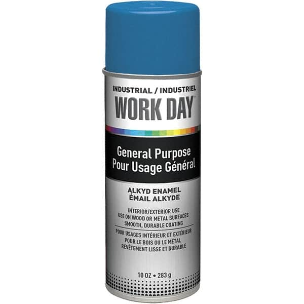 Krylon - True Blue, Gloss, Enamel Spray Paint - 9 to 13 Sq Ft per Can, 10 oz Container, Use on Ceramics, Glass, Metal, Plaster, Wood - A1 Tooling