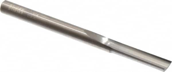 Onsrud - 1/4" Diam, 1/4" Shank Diam, 1" Length of Cut, 1 Flute Single Edge Straight Router Bit - 3-1/4" Overall Length, Right Hand Cut, Solid Carbide - A1 Tooling