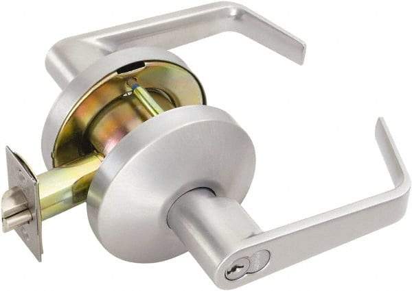 Falcon - Medium Duty Storeroom Lever Lockset - 2-3/4" Back Set, For Best/ Falcon I/C-Core Cylinder, Satin Chrome Finish - A1 Tooling