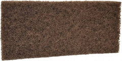 Remco - 10" Long x 4-1/2" Wide x 15/16" Thick Scouring Pad - Heavy-Duty, Brown - A1 Tooling