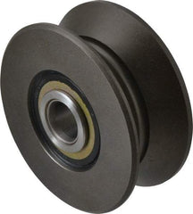 Osborn International - 3-3/4" Roller Diam x 1-9/16" Width, V Grooved Yoke Roller - Steel, 7,630 Lb Dynamic Cap - A1 Tooling