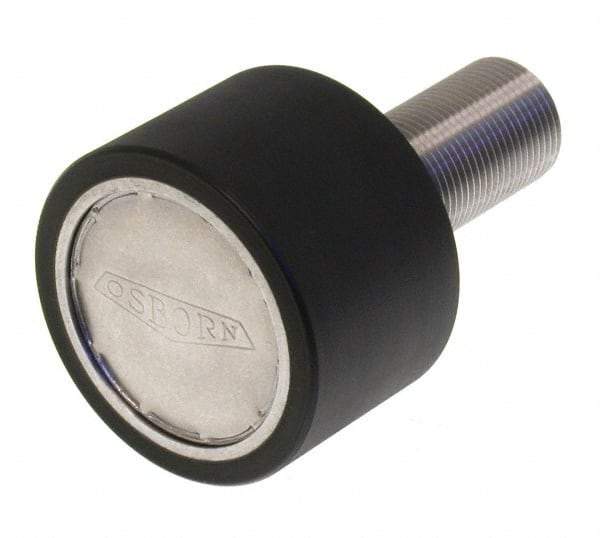 Osborn International - 2" Roller Diam x 1-11/16" Width, 7/8" Stud Diam x 2" Length, Plain Stud Load Runner - Urethane, 1-1/8" Thread Length, 7/8-14 Thread, 3-11/16" OAL, 340 Lb Dynamic Cap - A1 Tooling