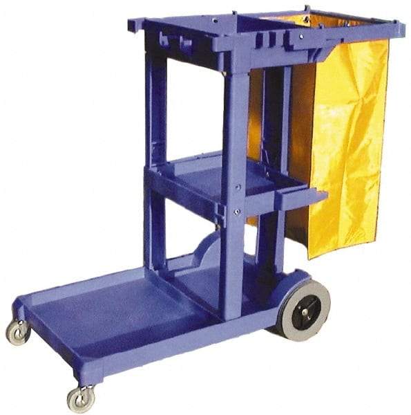 PRO-SOURCE - Polyethylene Janitor Cart - 20" Width - A1 Tooling