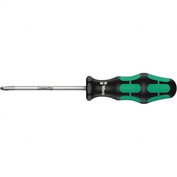 Wera - #2 Point, 4" Blade Length Posidrive Screwdriver - 398mm OAL - A1 Tooling