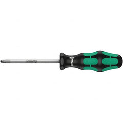 Wera - #4 Point, 8" Blade Length Posidrive Screwdriver - 405mm OAL - A1 Tooling