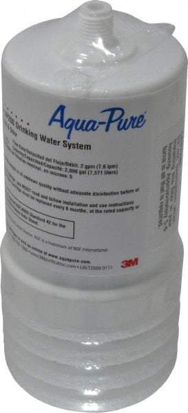 3M Aqua-Pure - 3-1/16" OD, 5µ, Cellulose Fiber 2/Pk. Replacement Cartridge for AP200 - 6-15/16" Long, Reduces Sediments, Tastes, Odors & Chlorine - A1 Tooling