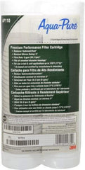 3M Aqua-Pure - 2-1/2" OD, 5µ, Cellulose Fiber Graded-Density Cartridge Filter - 9-3/4" Long, Reduces Dirt & Rust - A1 Tooling