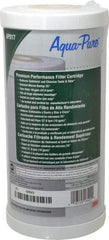 3M Aqua-Pure - 4-1/2" OD, 25µ, Large Diameter Carbon Cartridge Filter - 9-3/4" Long, Reduces Sediments, Tastes, Odors & Chlorine - A1 Tooling