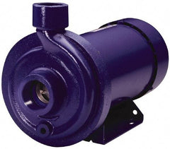 Goulds Pumps - TEFC Motor, 208-230/460 Volt, 4.0/2.0 Amp, 3 Phase, 1 HP, 3500 RPM, Cast Iron Straight Pump - 1-1/4 Inch Inlet, 1 Inch Outlet, 44 Max Head psi, 316L Stainless Steel Impeller, Carbon Ceramic Buna Seal, 102 Ft. Shut Off - A1 Tooling