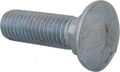 Value Collection - 5/8-11 UNC 2" Length Under Head, Standard Square Neck, Carriage Bolt - Grade 5 Steel, Zinc-Plated Finish - A1 Tooling